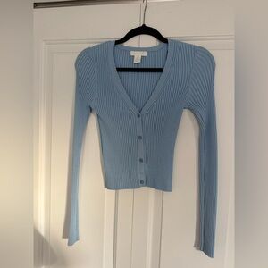 H&M Slim Fit Ribbed Cardigan